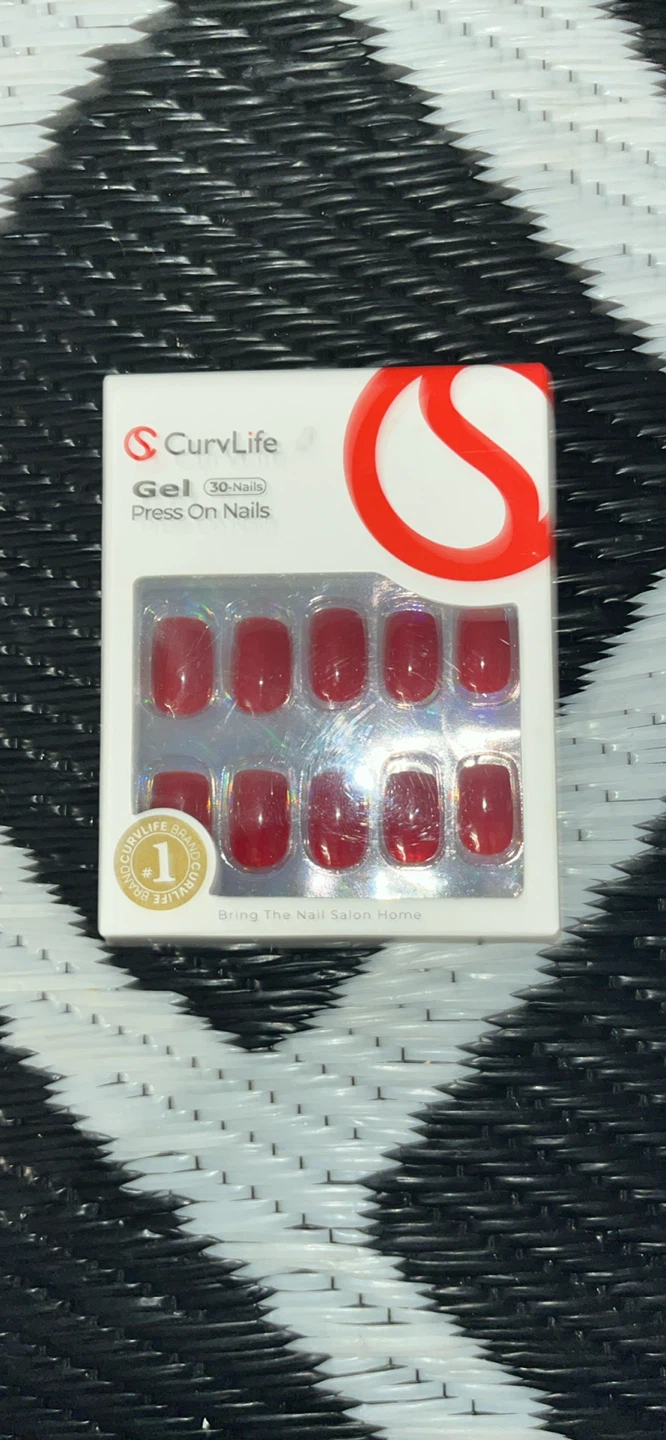 CurvLife Gel Press On Nails - 30 Count