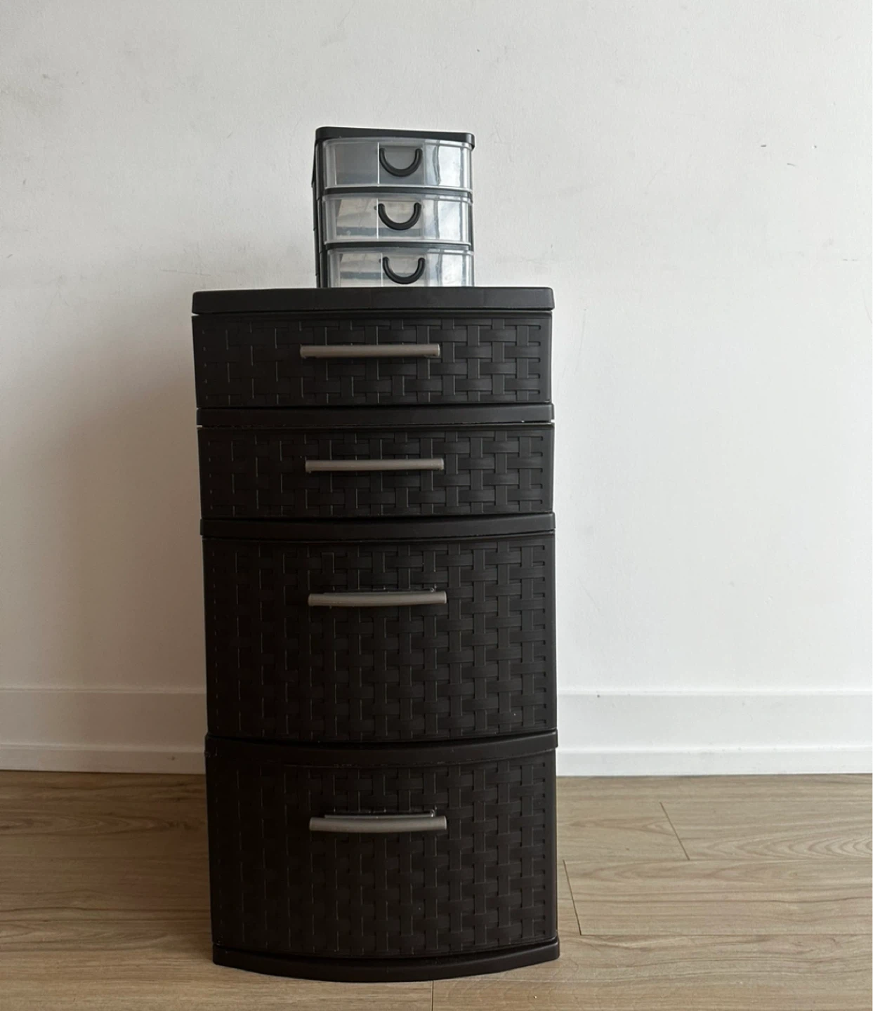 Dark Brown 4-Drawer Storage Unit