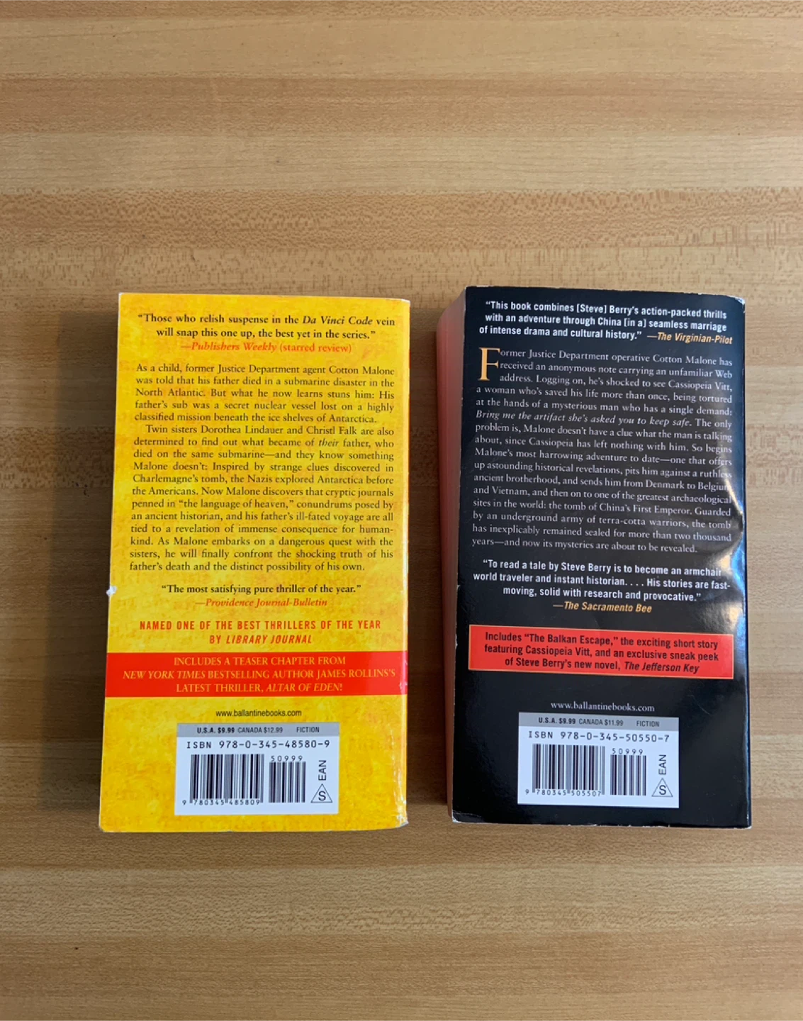 Steve Berry Paperback Lot 2 - photo 2