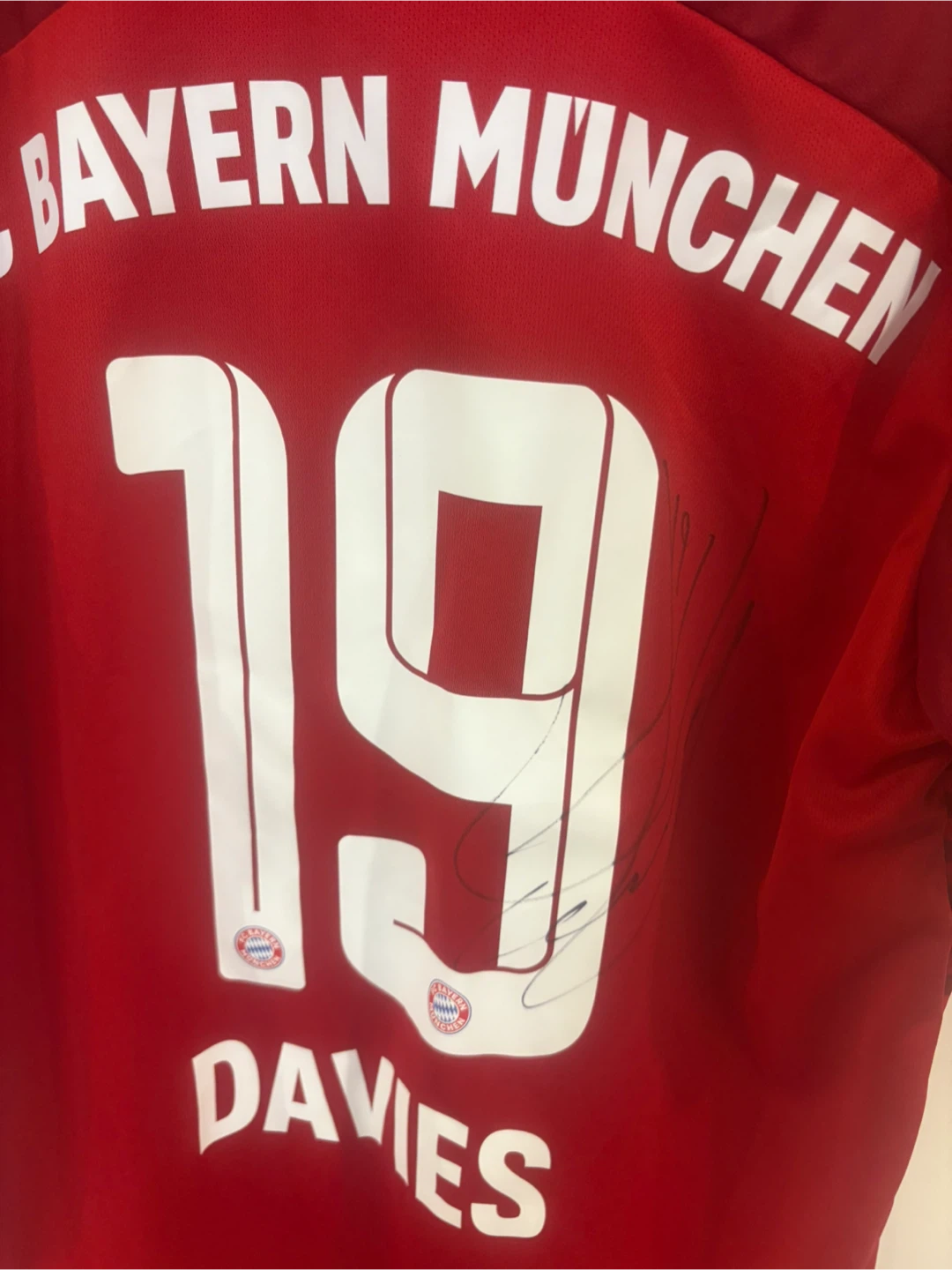 Fc Bayern Munich authentic Alphonso Davies signed jersey - photo 3