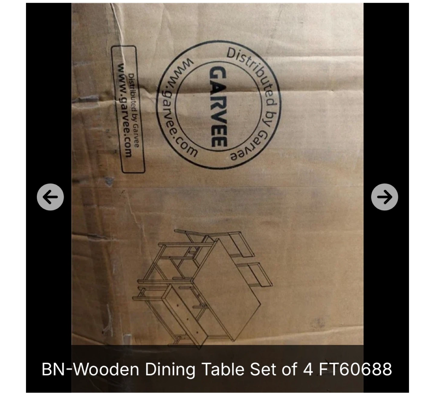 BN Wooden Dining Table Set with 4 Chairs and Bench - photo 5
