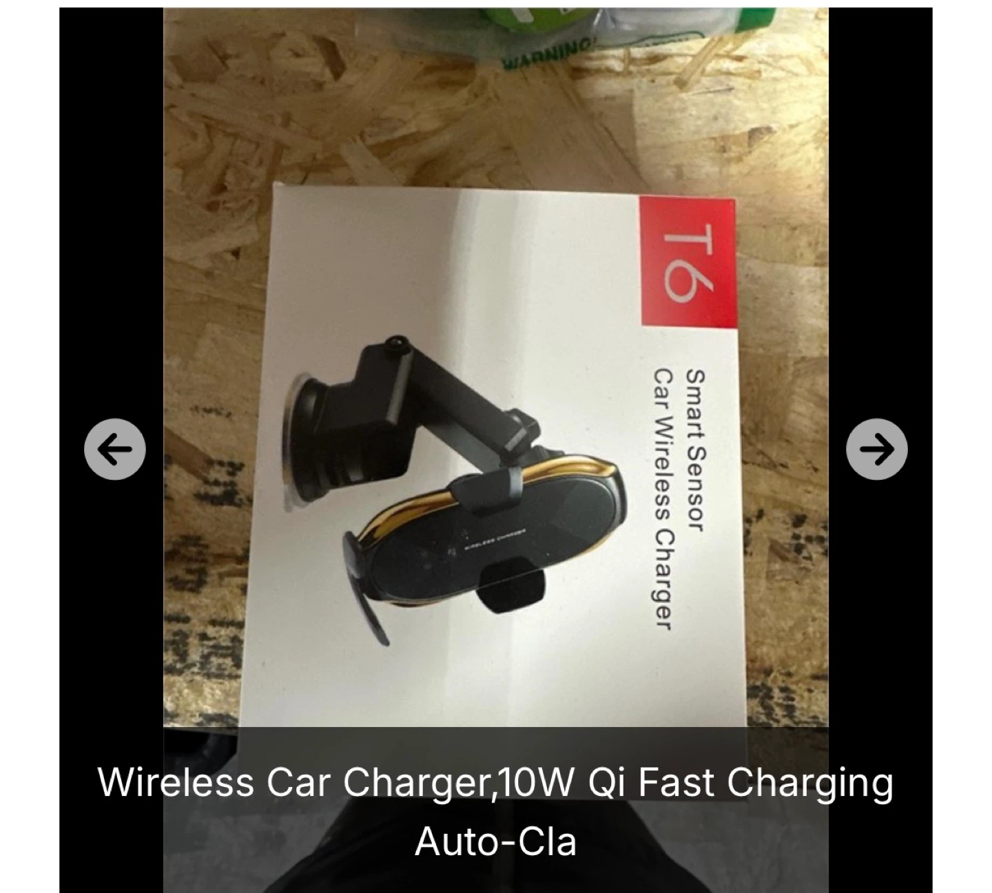 Wireless Car Charger 10W Qi Fast Charging Auto-Sense Mount - photo 4
