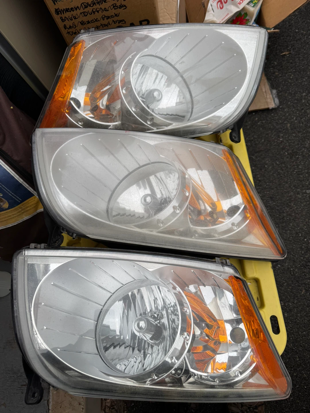 2008 Dodge Caliber Set of 3 Headlights