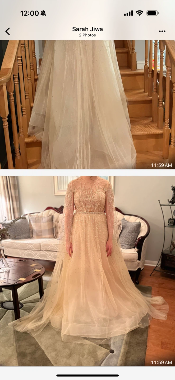 Custom Indian Couture Bridal Lengha with Long Veil -  Kora Work - photo 3