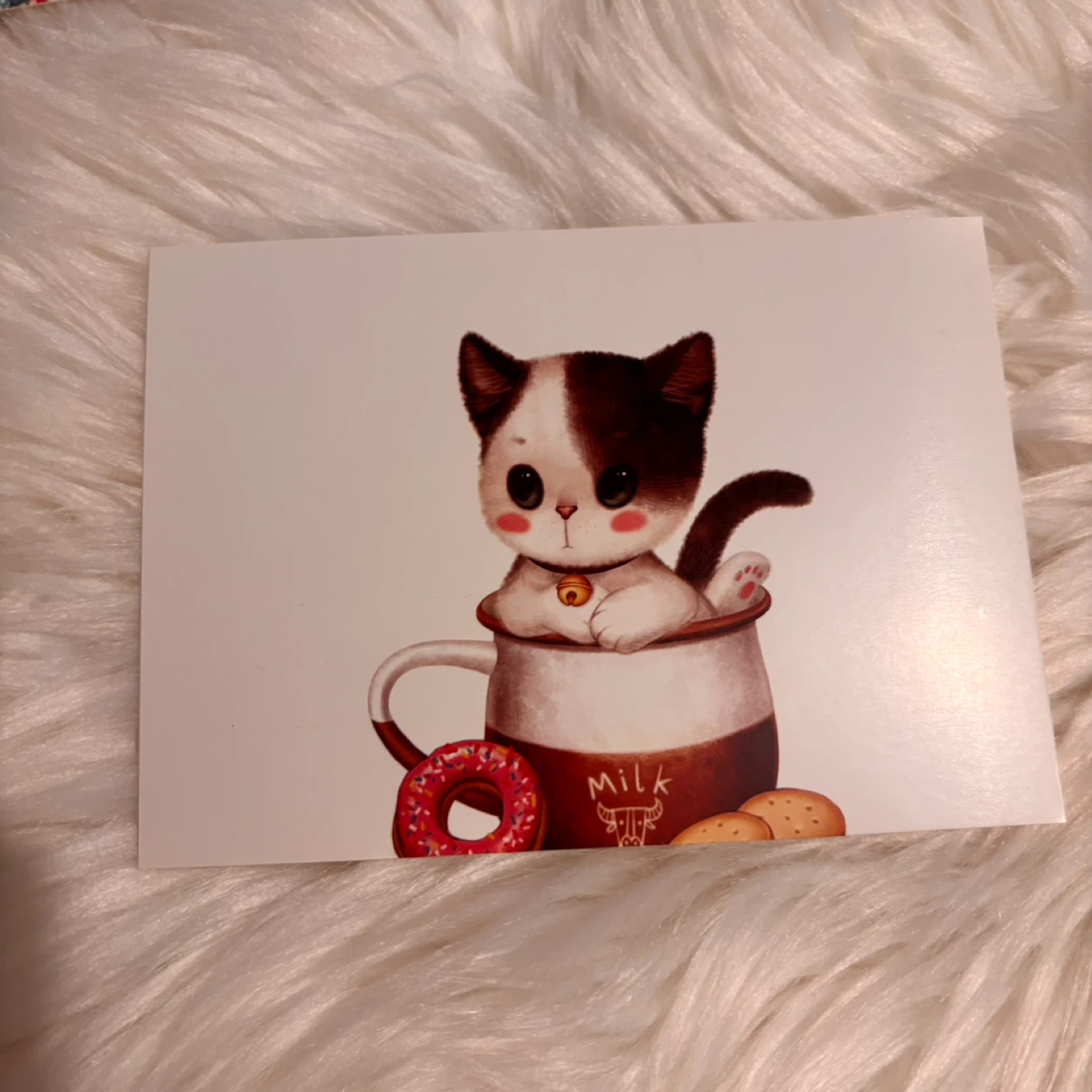 Set of 4 Cute Cat Postcards - photo 5
