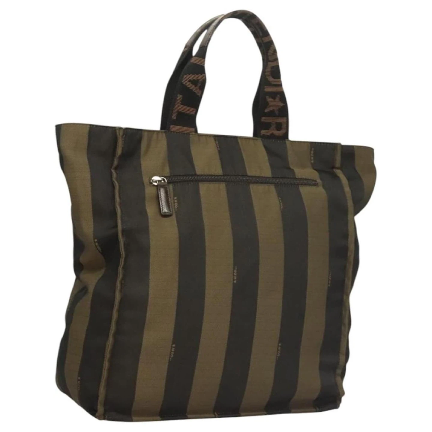 Fendi Striped Canvas Tote Bag with dust bag - photo 2