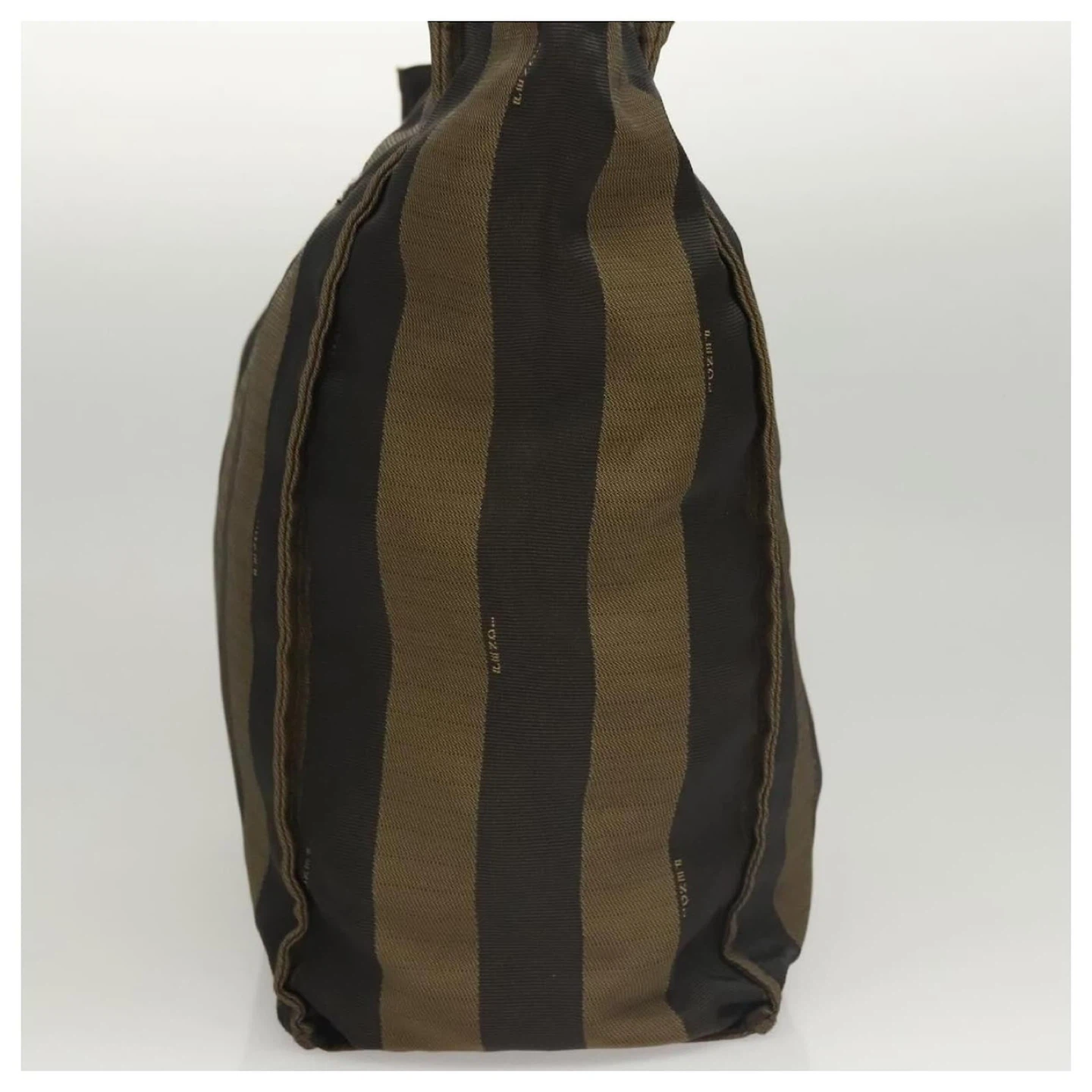 Fendi Striped Canvas Tote Bag with dust bag - photo 3