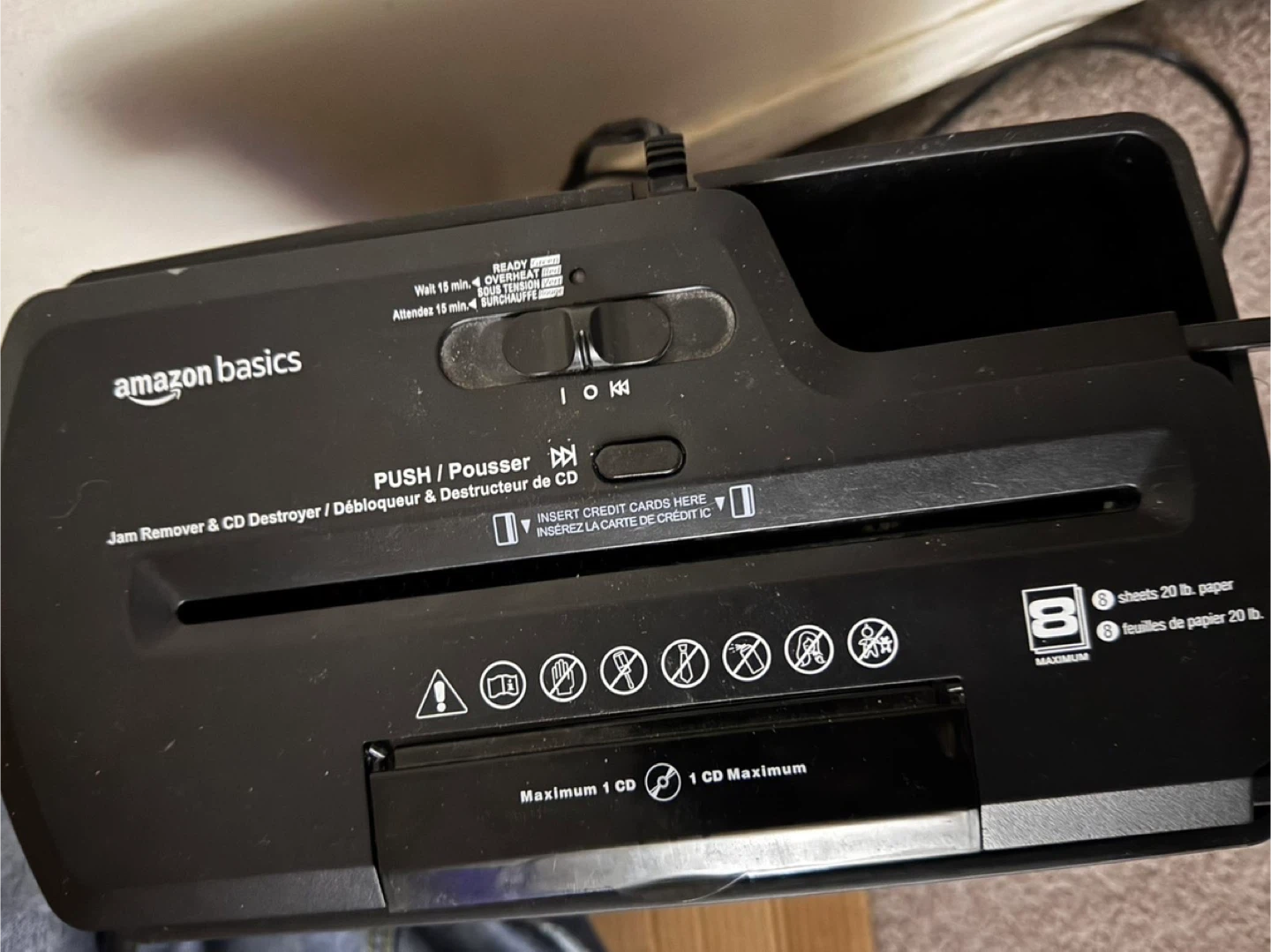 Amazon paper shredder🏆 - photo 3