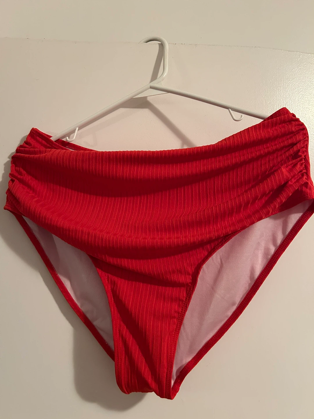 Red Ribbed Bikini Set - Size 1XL - photo 4