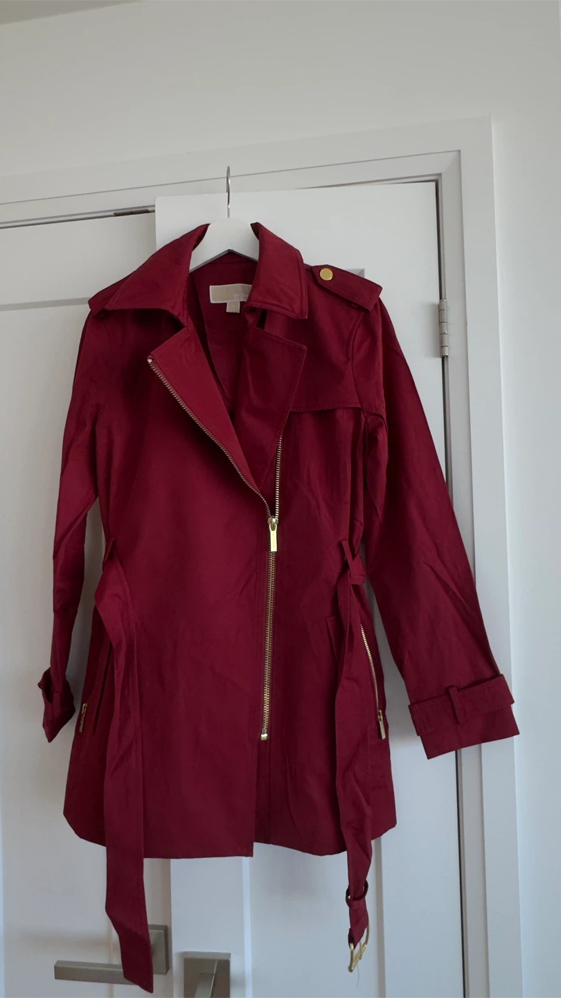 Michael Kors Burgundy Trench Coat