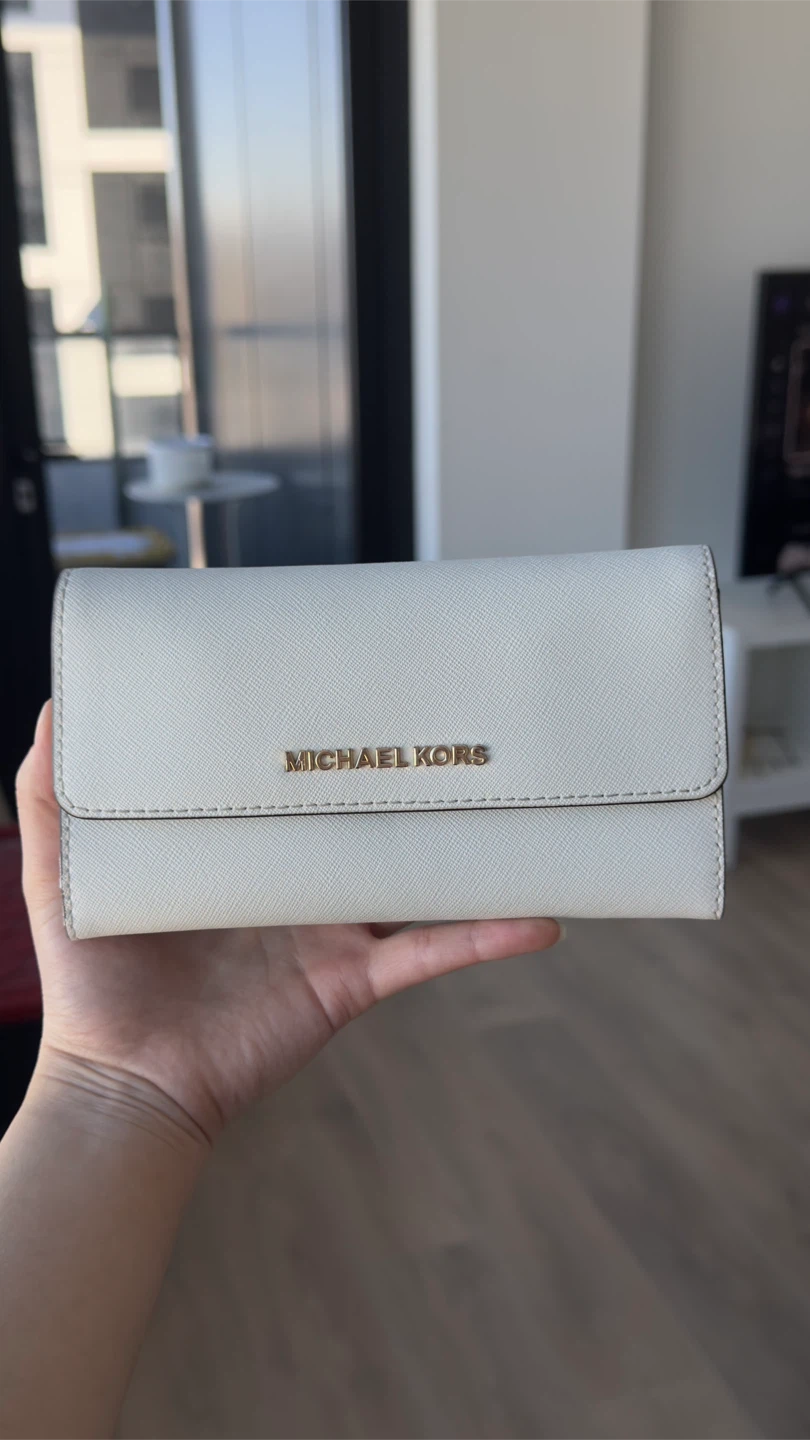 Michael Kors White Leather Wallet