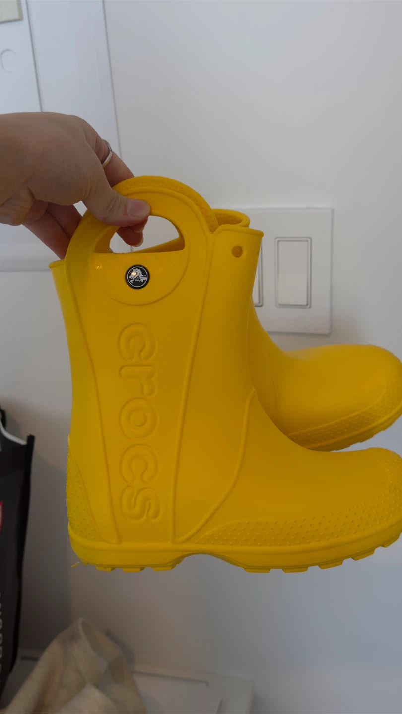 Crocs Yellow Rain Boots C13