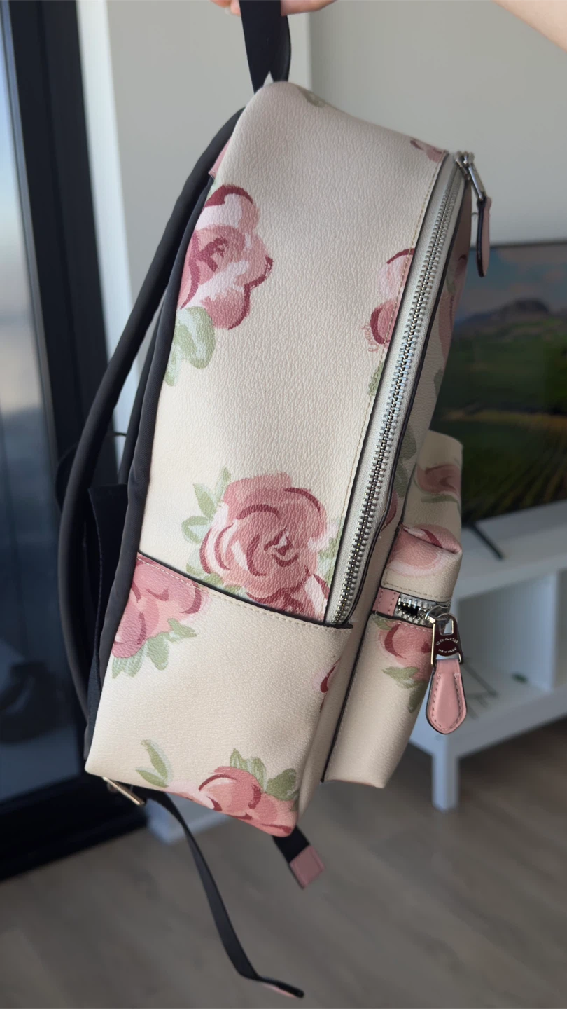 Coach Rose Print Backpack - photo 3