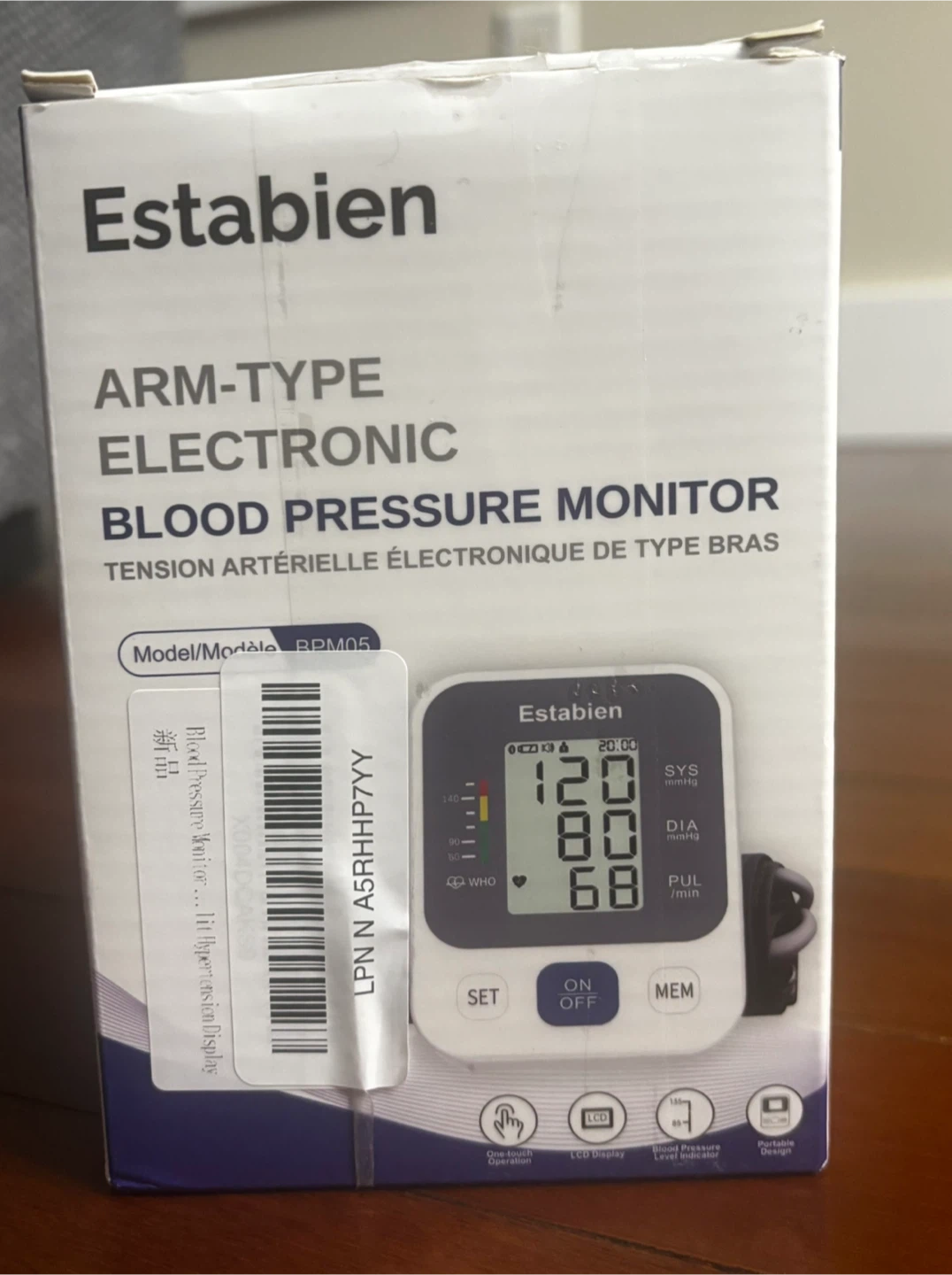 Estabien Arm-Type Electronic Blood Pressure Monitor - photo 2