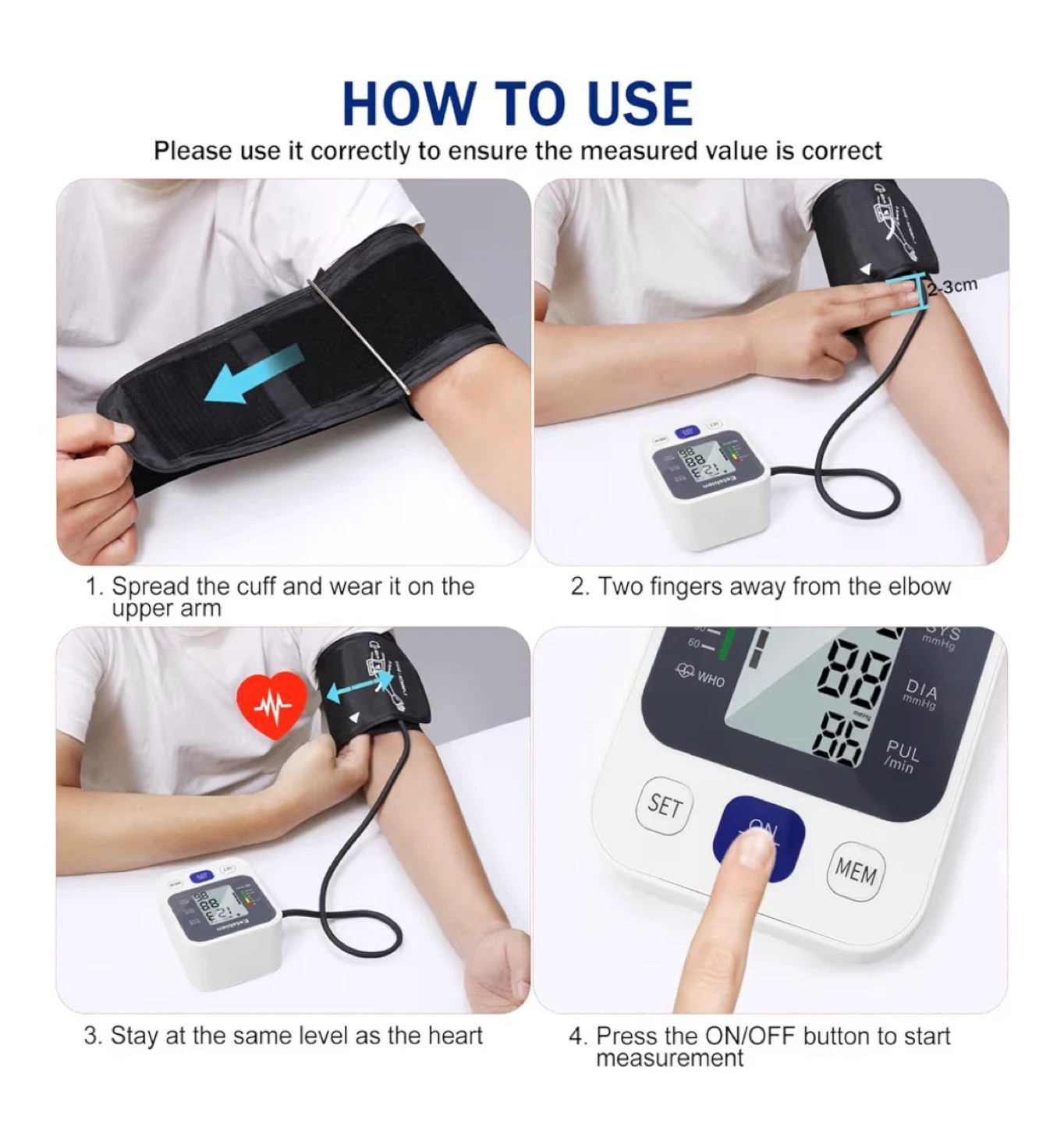 Estabien Arm-Type Electronic Blood Pressure Monitor - photo 3