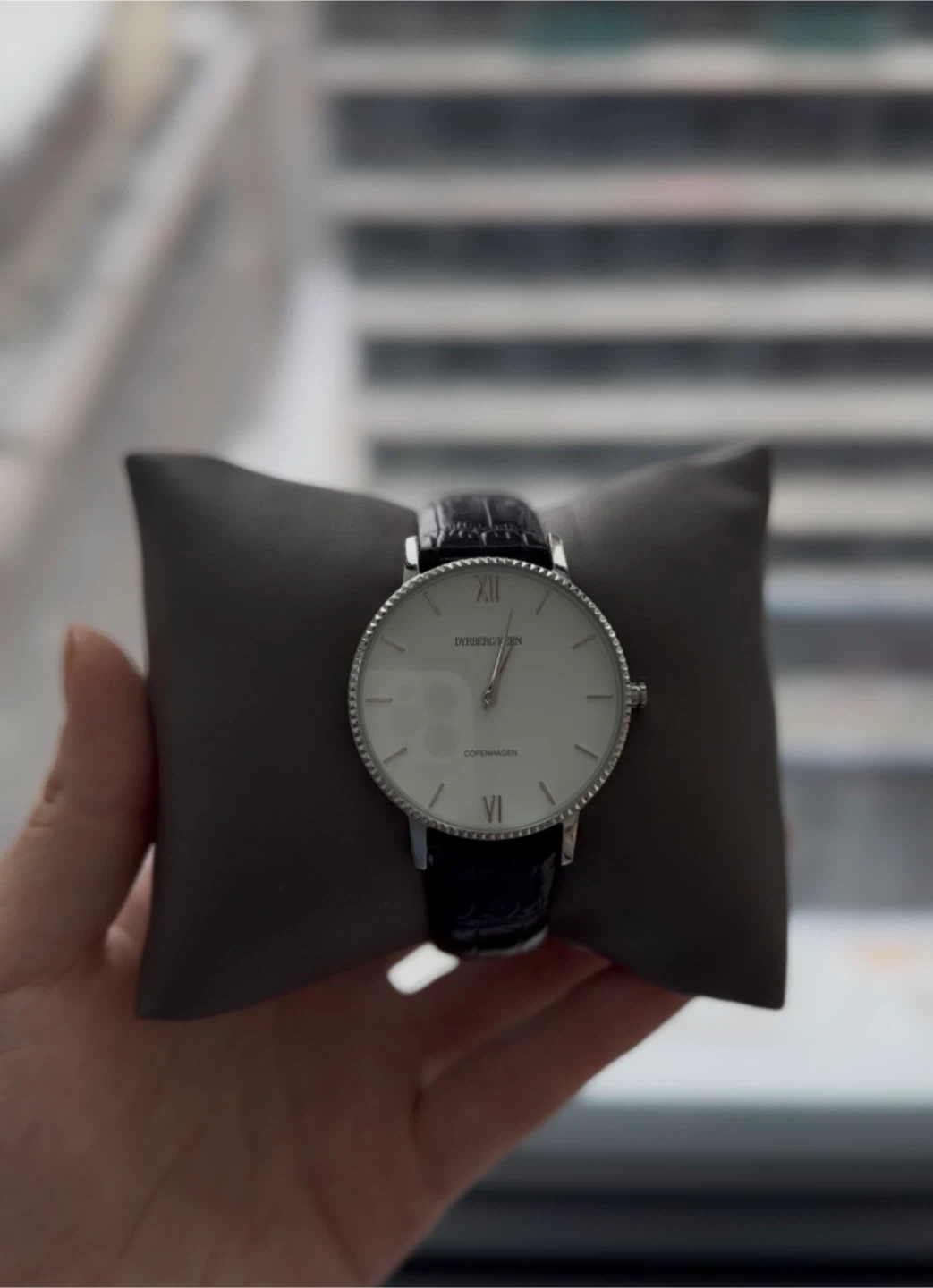 Dyrberg Kern Women's Quartz Watch - Black Strap, Silver Case