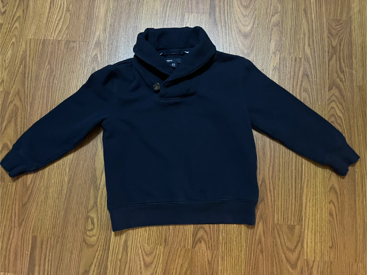 GapKids boys’ small shawl collar pullover, navy