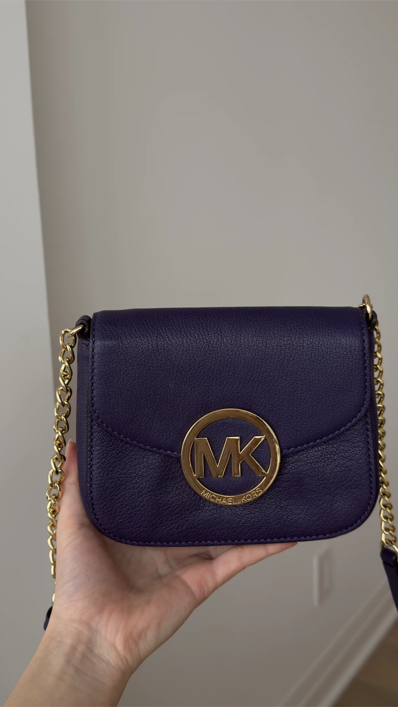 Michael Kors Purple Leather Chain Shoulder Bag - photo 2