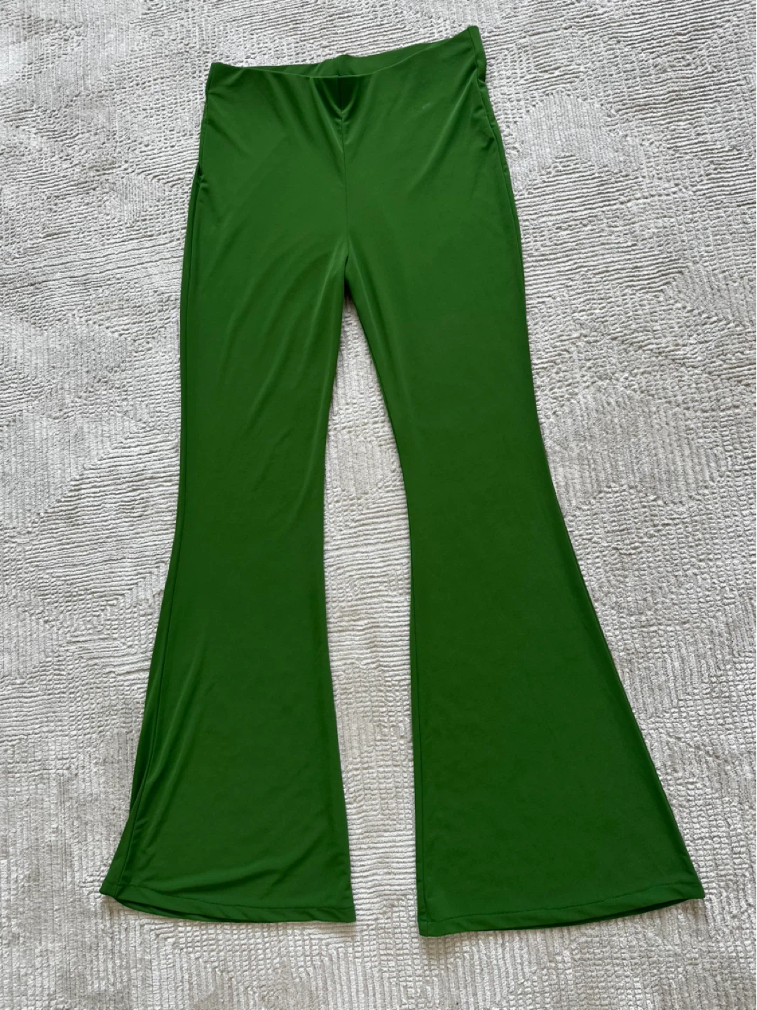 ZARA Green Flare Leggings - Size L - photo 2