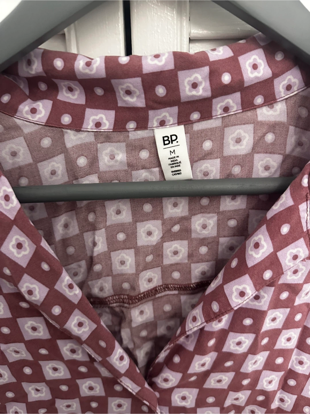 BP. Button-Up Shirt - Maroon Floral Pattern - photo 3
