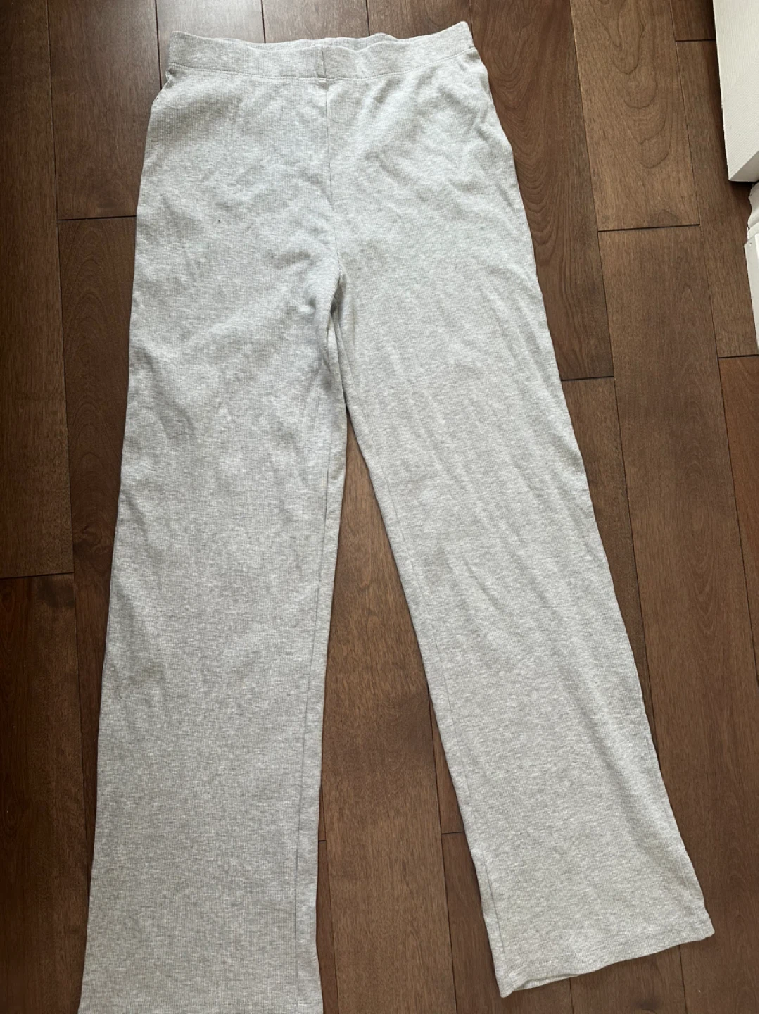 New Essentials by Forever 21 Grey Wide Leg Pants Size L