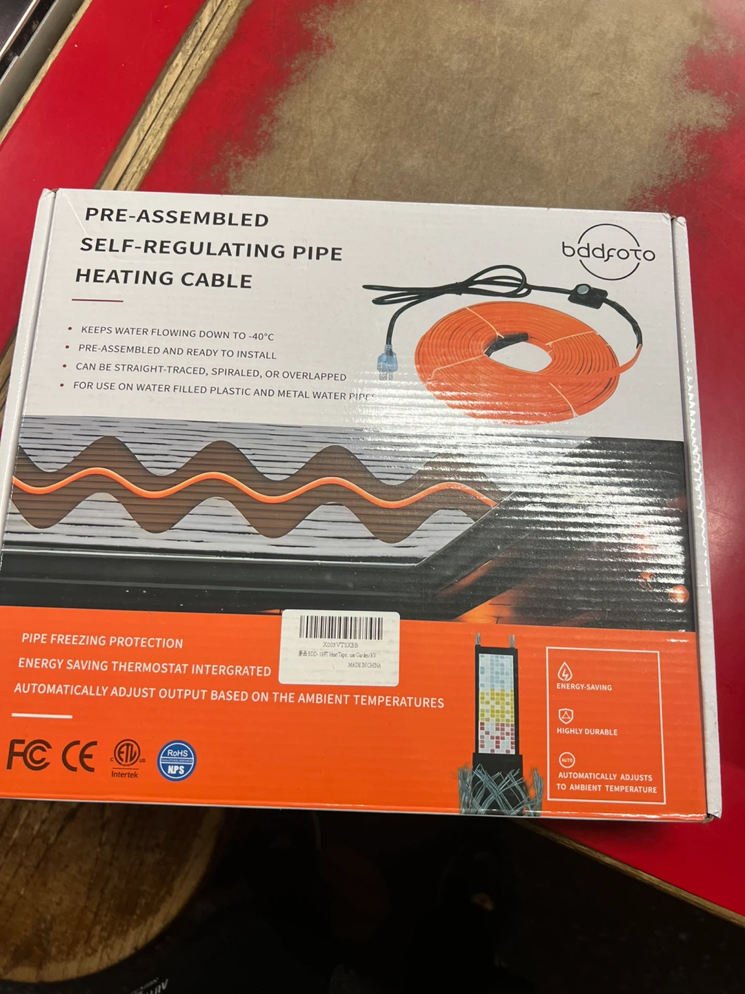 Badfofo Pre-Assembled Self-Regulating Pipe Heating Cable - photo 2