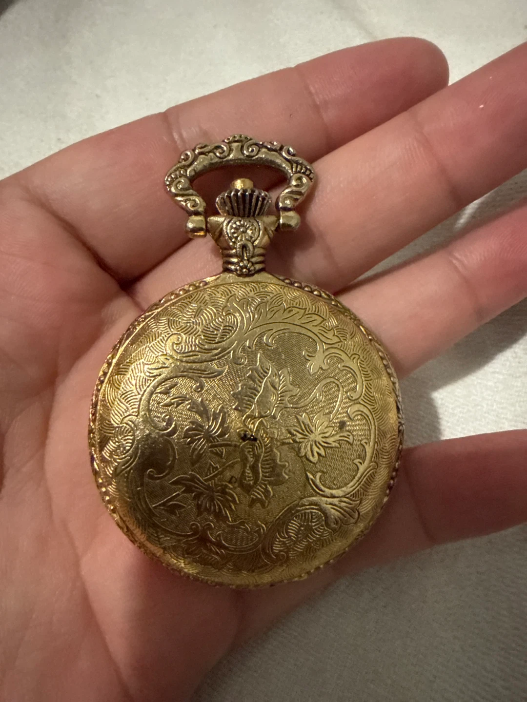 Gold Tone Eagle Pocket Watch - photo 2
