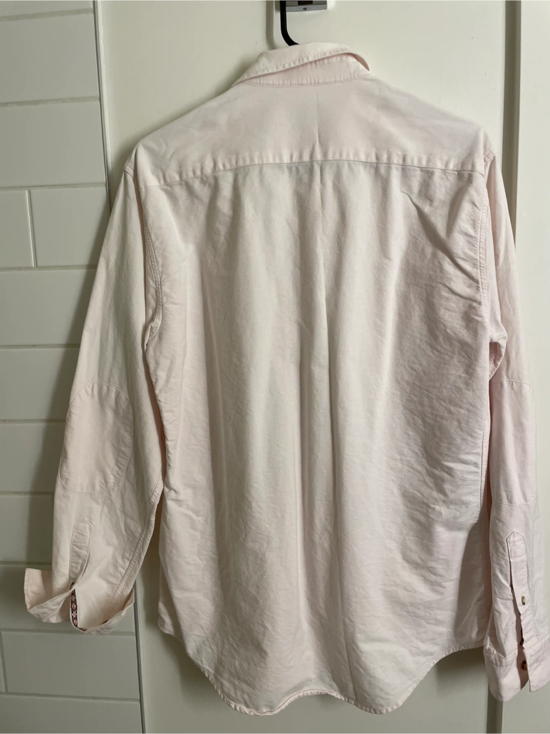 Zara Man Slim Fit Long Sleeve Shirt - Light Pink - photo 3