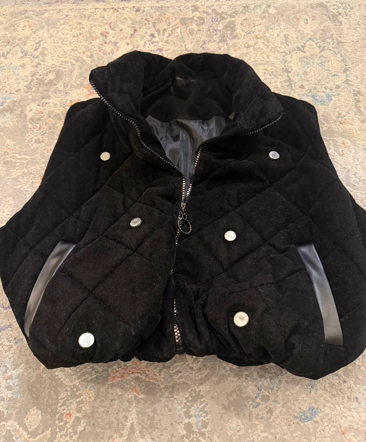 Black Quilted Vest - photo 2