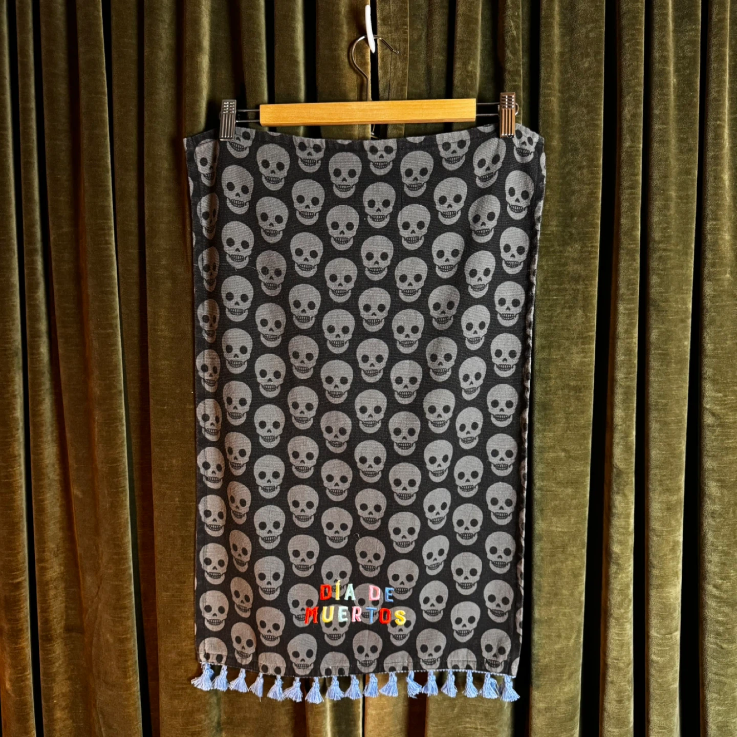 NEW Day of The Dead Table Runner Dia De Los Muertos Tablecloth