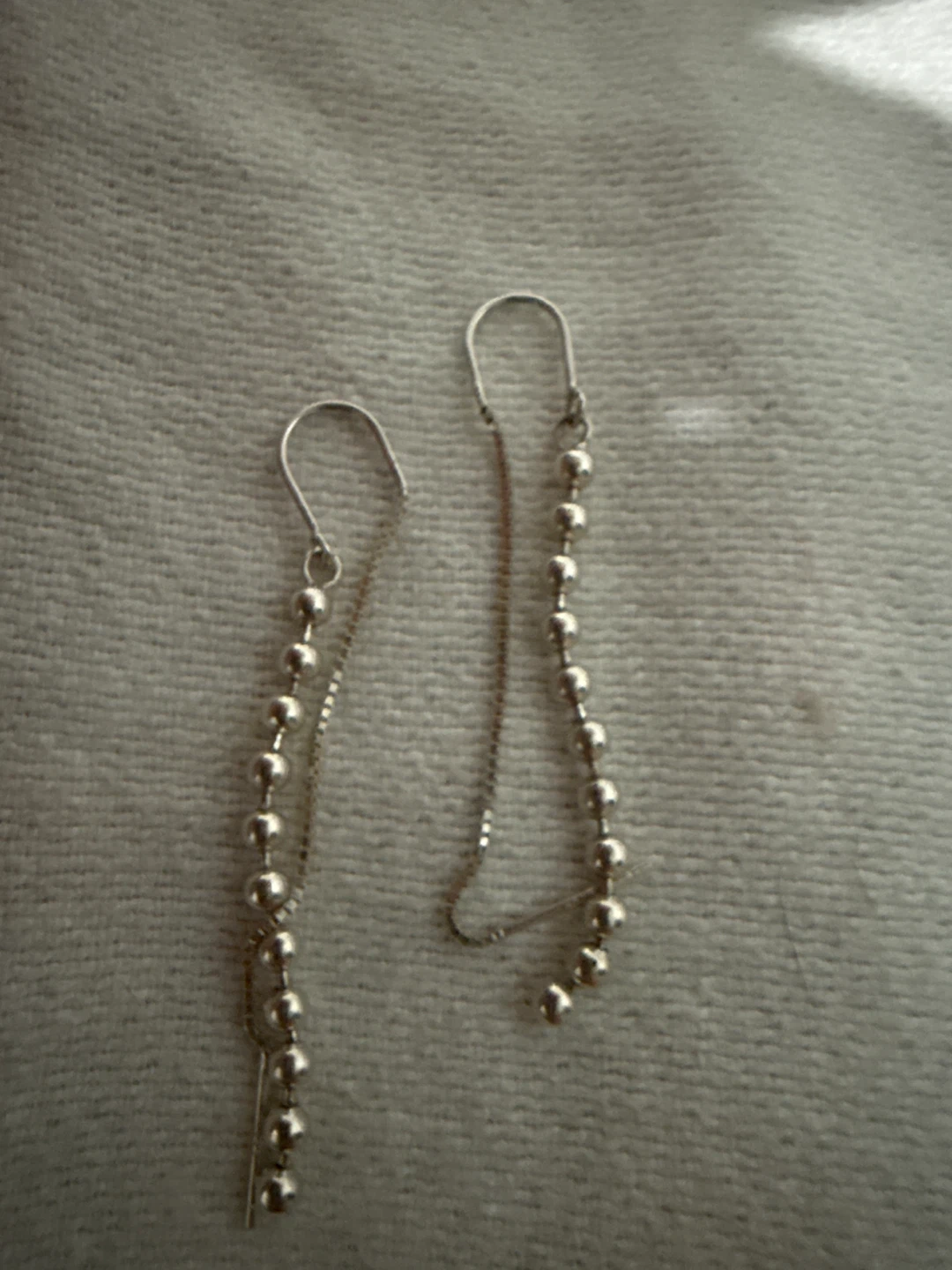 Silver Ball Drop Earrings 40 for 2 - photo 2