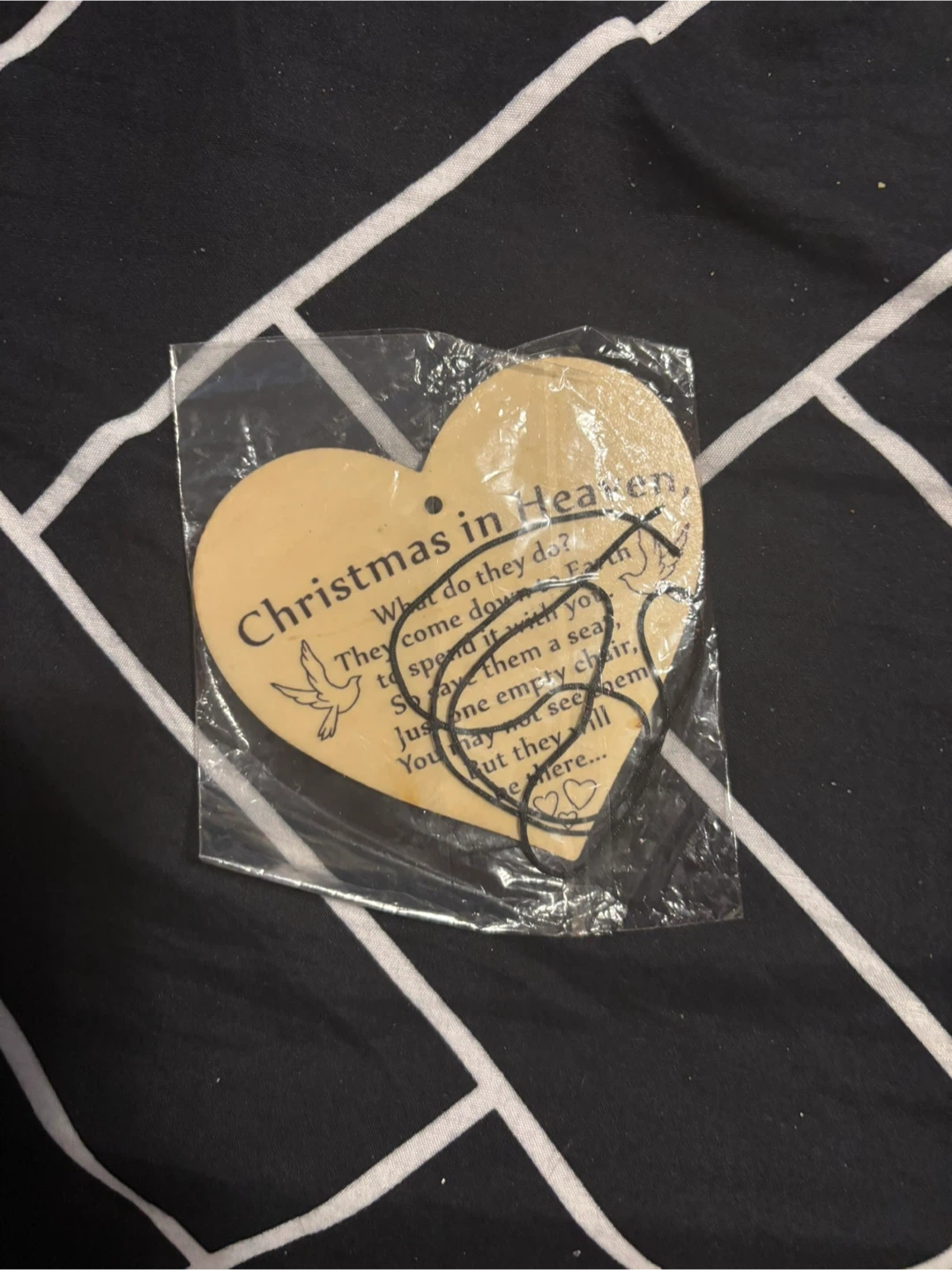 Christmas in Heaven Heart Ornament