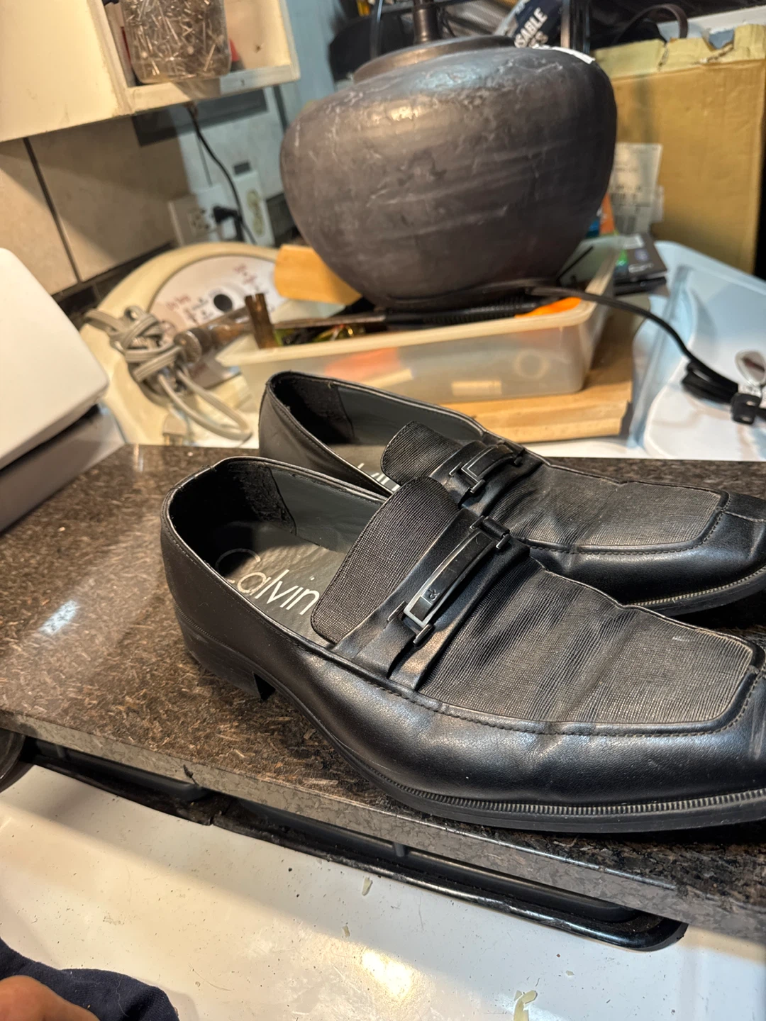 Calvin Klein Gino Loafer Shoes Men's Black Size 10 - photo 2