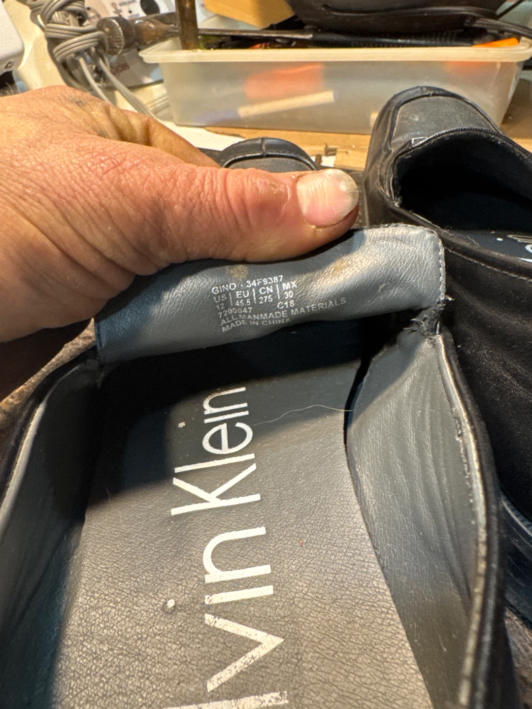 Calvin Klein Gino Loafer Shoes Men's Black Size 10 - photo 4