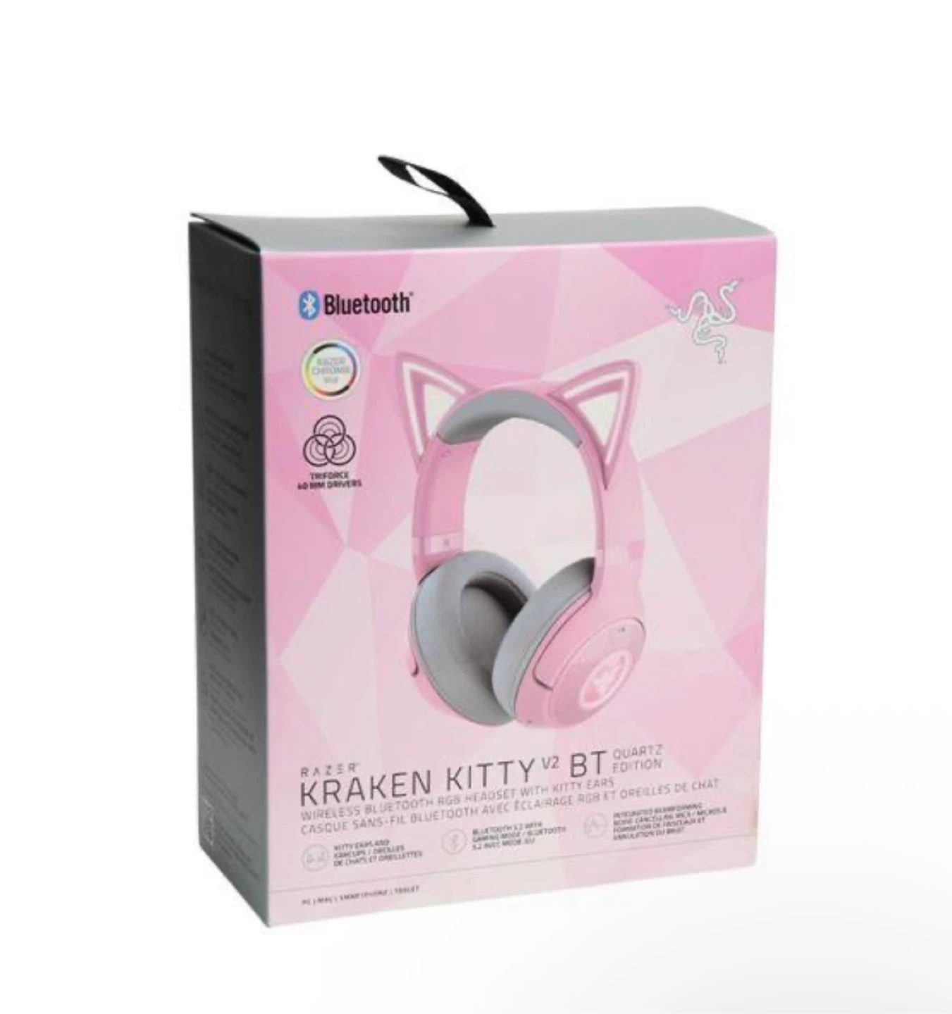 Razer Kraken Kitty V2 BT Wireless Gaming Headset - Quartz Pink