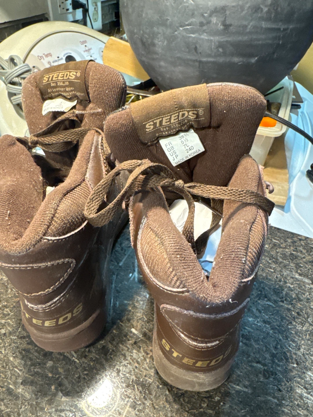 Steeds Brown Leather Riding Boots - Size 7L - photo 3