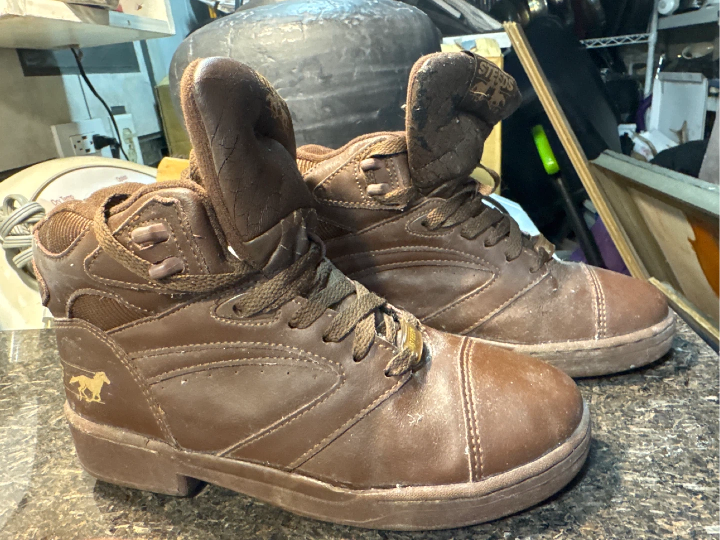 Steeds Brown Leather Riding Boots - Size 7L - photo 2