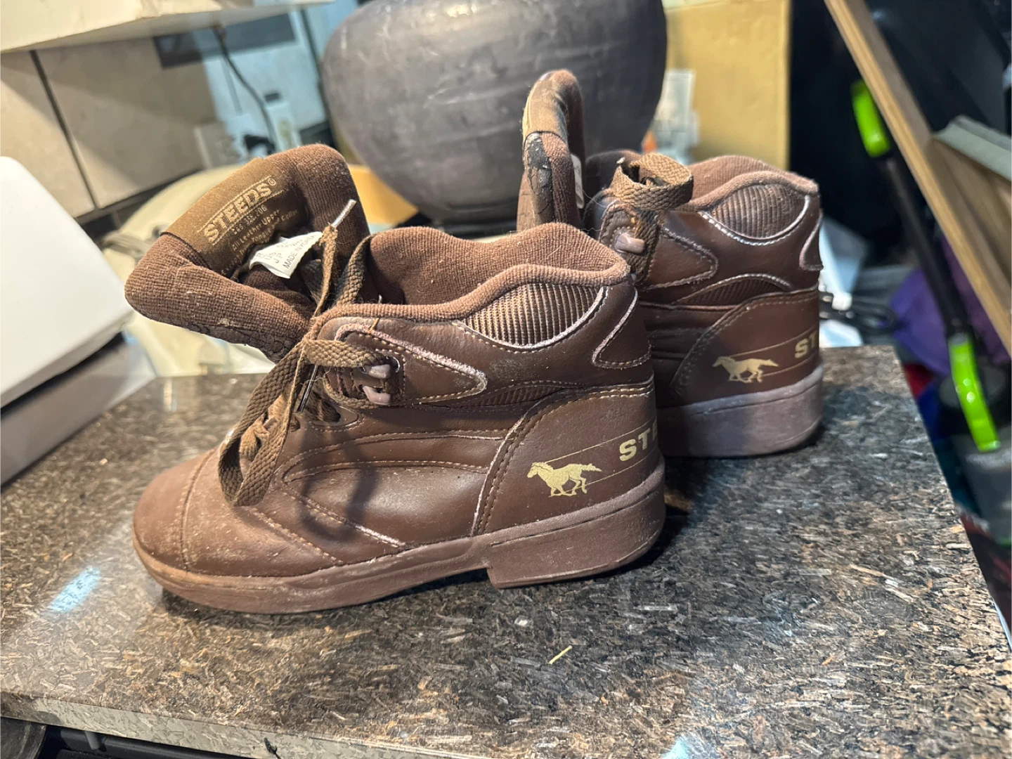 Steeds Brown Leather Riding Boots - Size 7L - photo 4