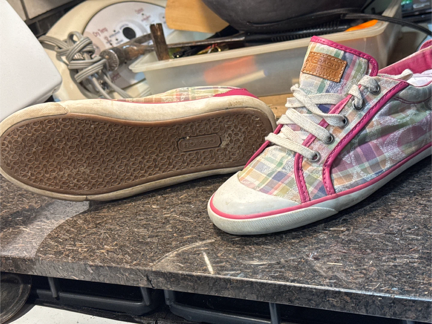 Coach Plaid Sneakers - Women's - photo 2