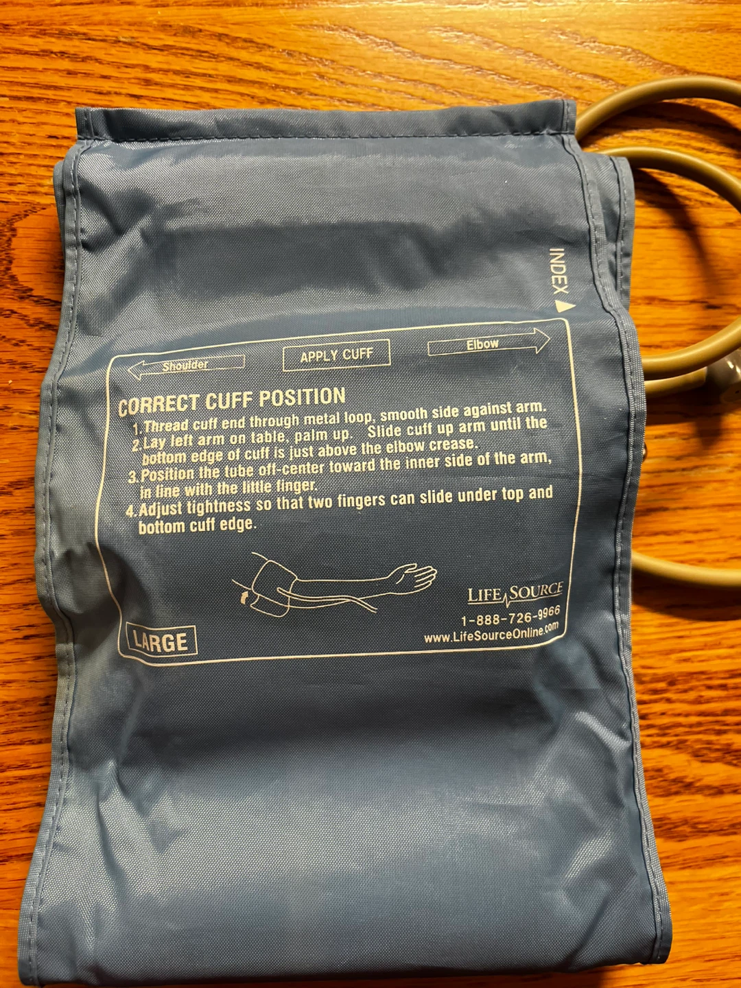 Large cuff size Life Source Digital Blood Pressure Monitor - photo 3