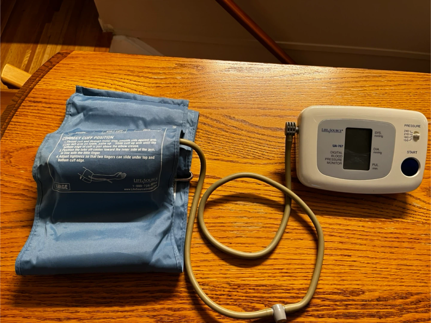 Large cuff size Life Source Digital Blood Pressure Monitor - photo 2