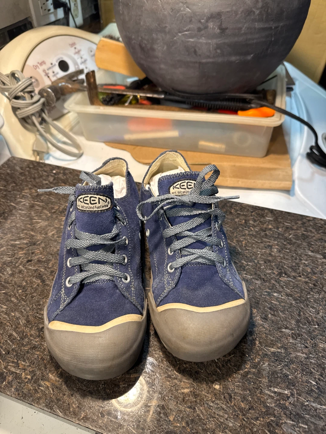 KEEN Women's Blue Suede Low-Top Sneakers - photo 3