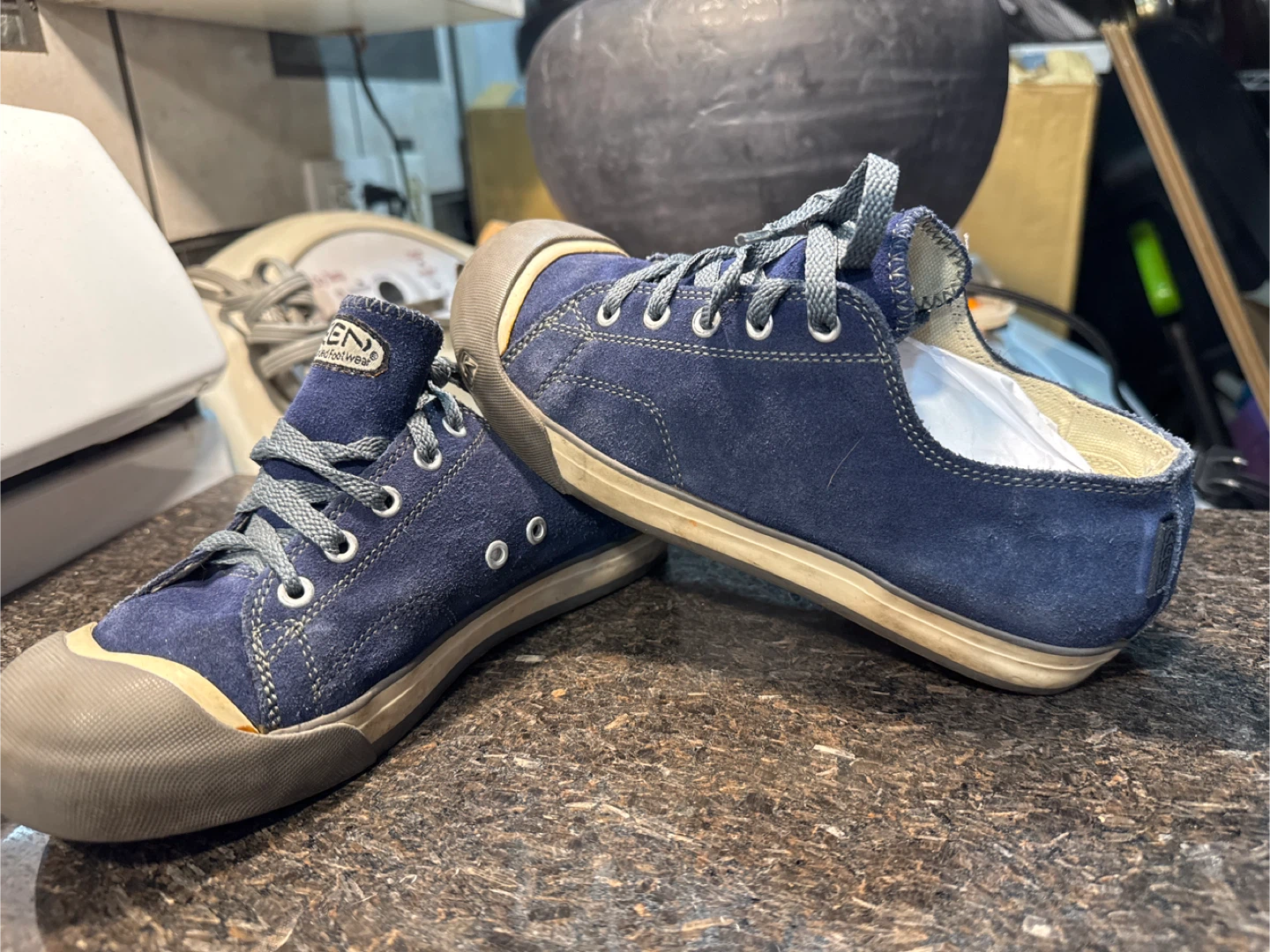 KEEN Women's Blue Suede Low-Top Sneakers - photo 2