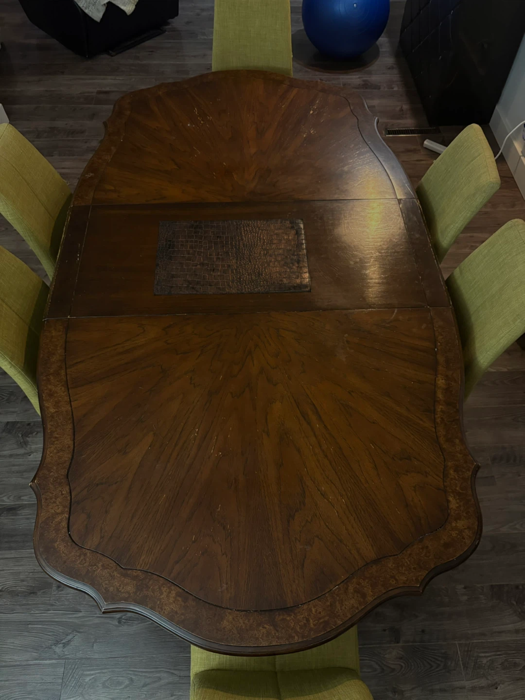 Large Oval Dining Table with Extension - photo 2