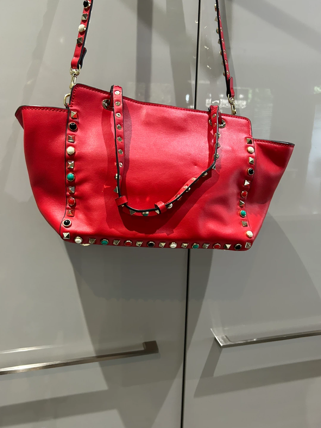 Red Studded Purse - photo 3