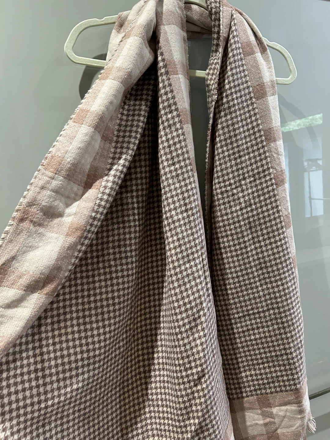 Reversible Plaid Scarves with Fringe - photo 5