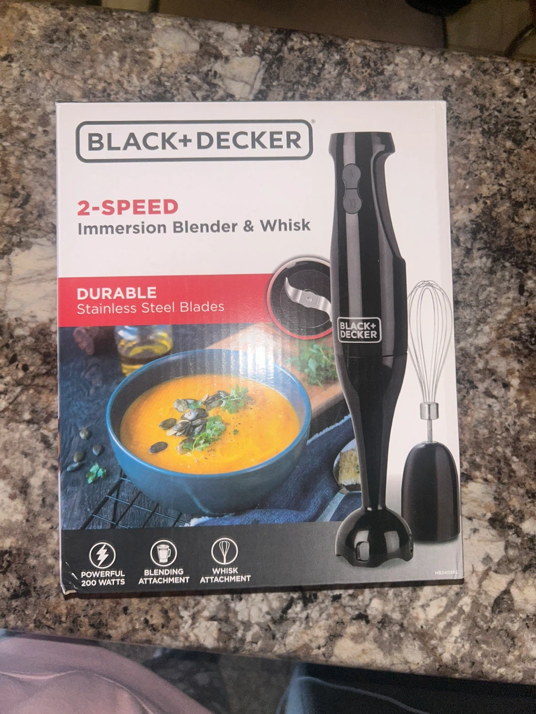 BLACK+DECKER 2-Speed Immersion Blender & Whisk