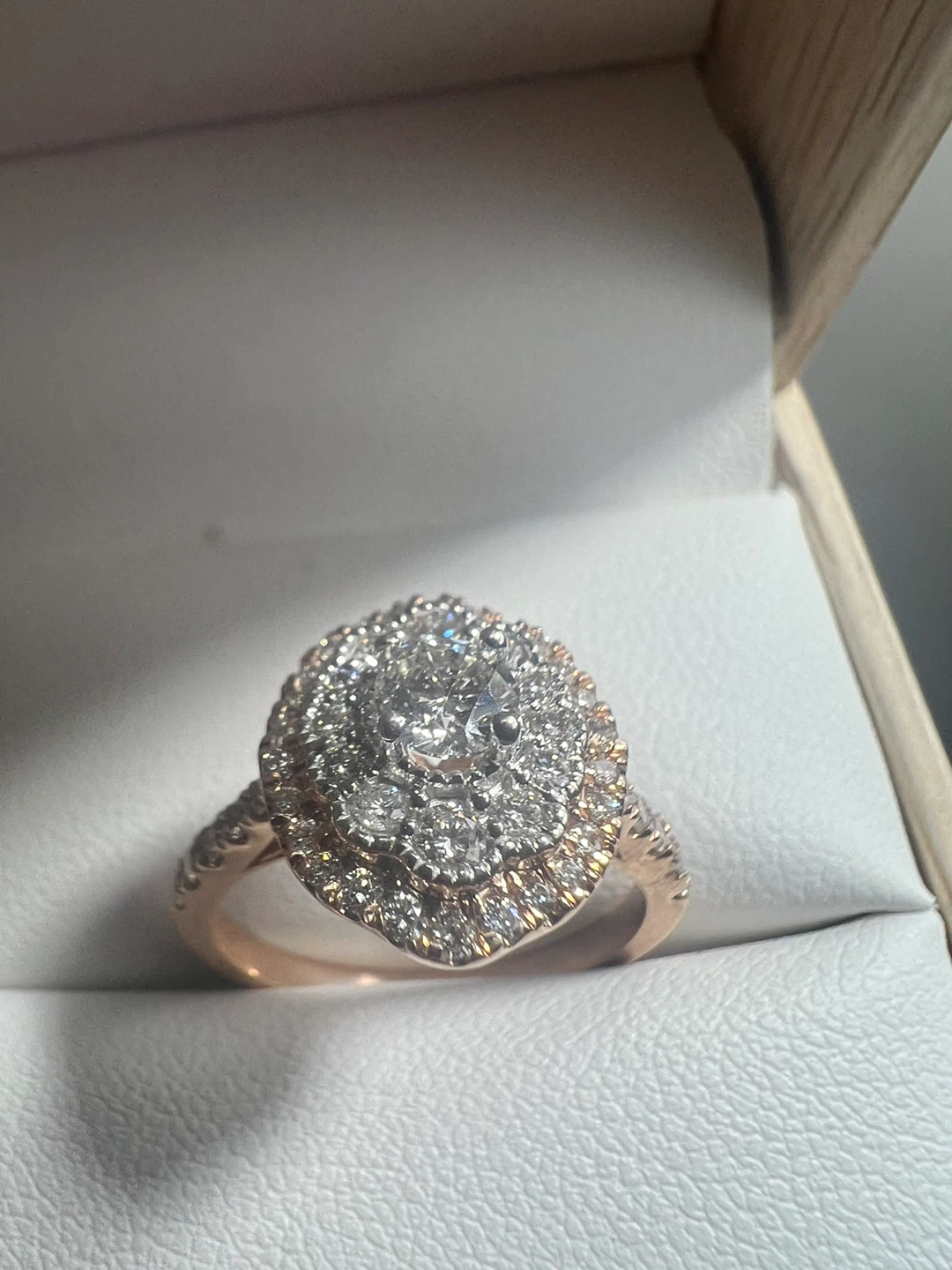 Rose Gold Diamond Engagement Ring
