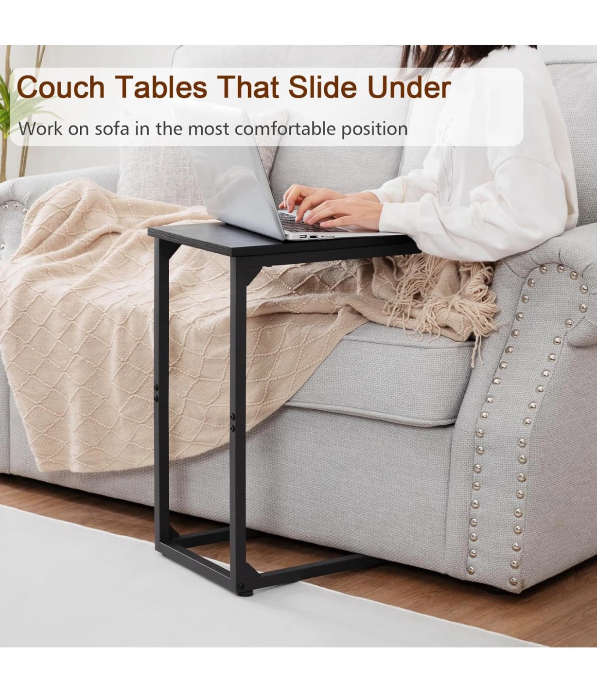 Black C-Table Side Table - photo 4
