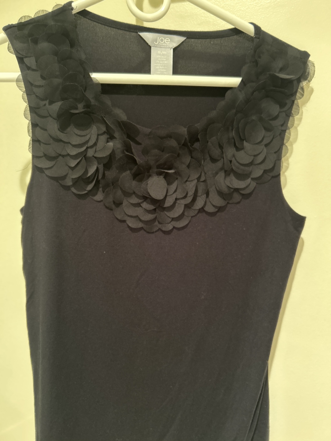 Joe Fresh Sleeveless Top with Floral Neckline